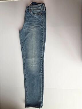 Gap 1969 Real Straight Denim Jeans With Pocket Buttons-Women's Size 28L